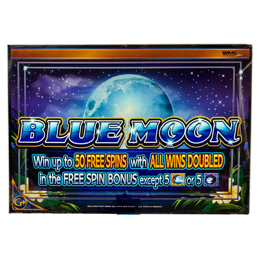 Blue Moon Jumbo Slot Glass