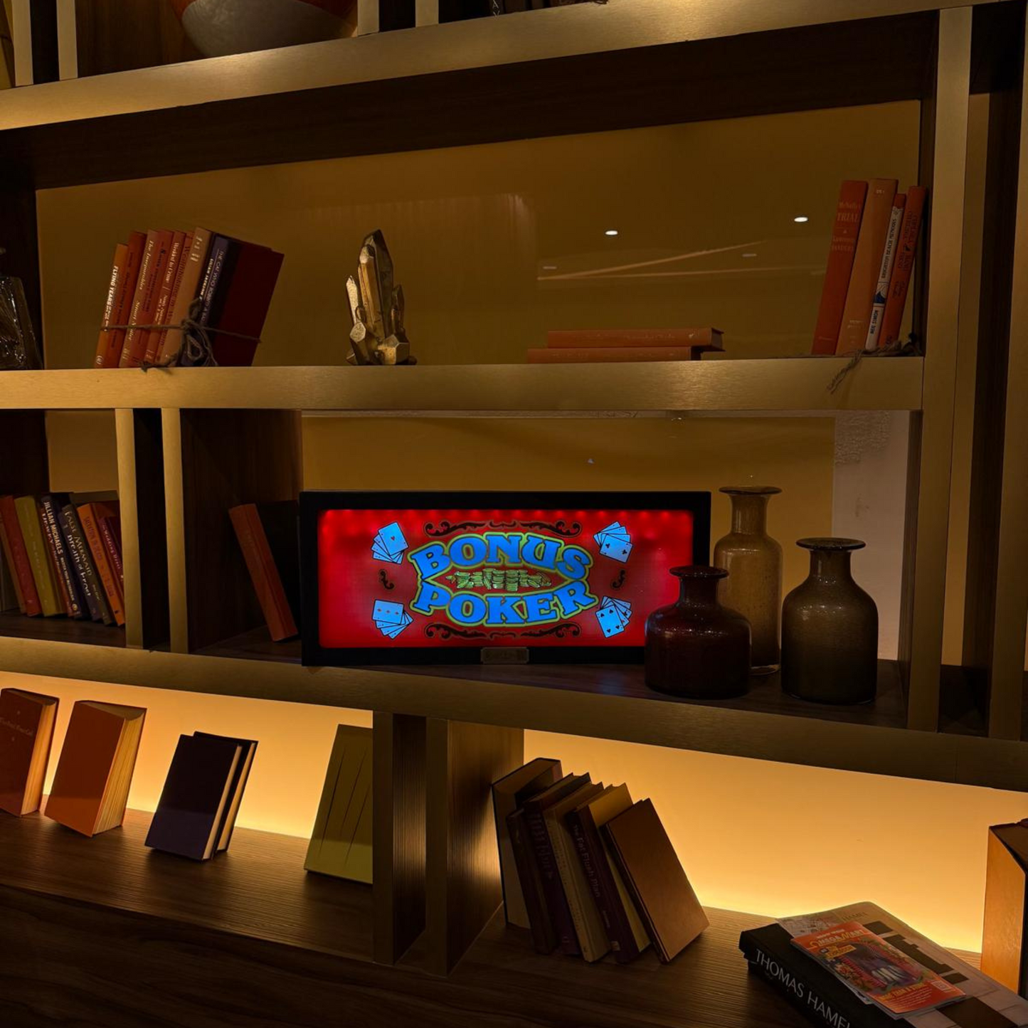 Bonus Poker Slot Glass