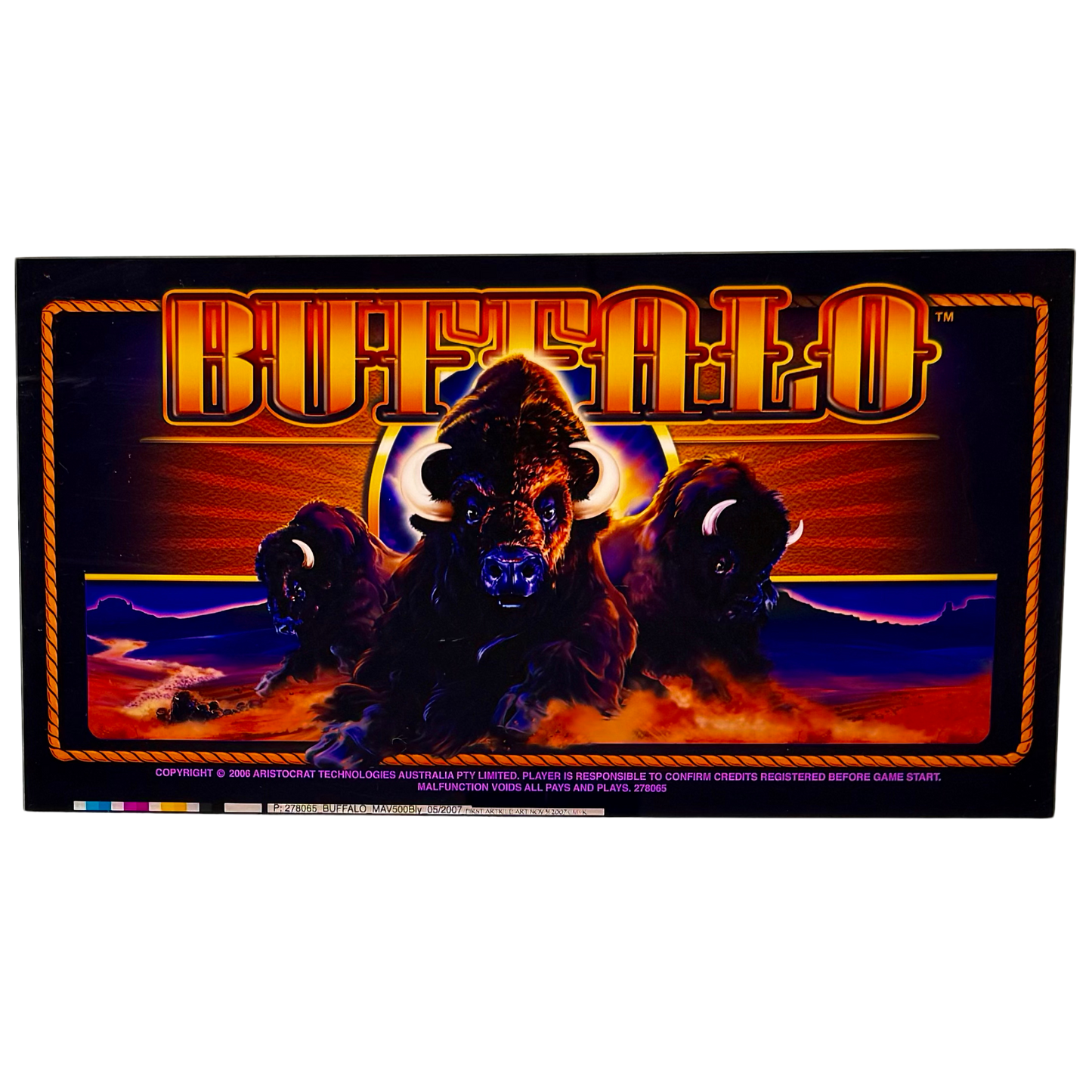 Buffalo Slot Retro Acrylic