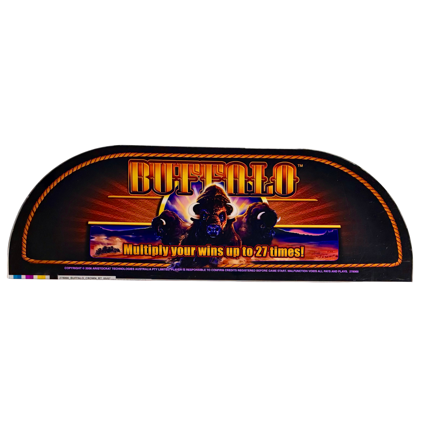 Buffalo Slot Retro Acrylic