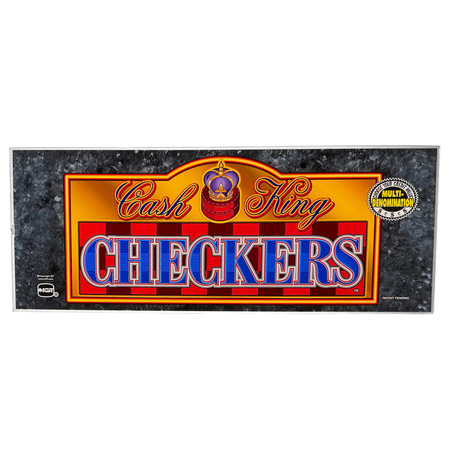 Cash King Checkers Slot Glass