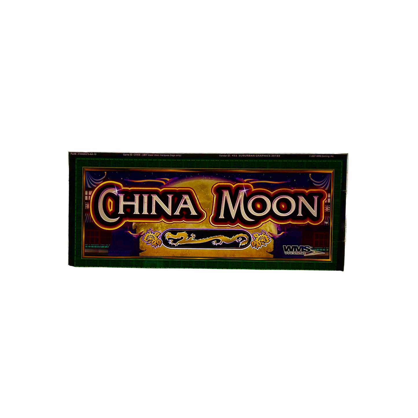 China Moon Slot Glass