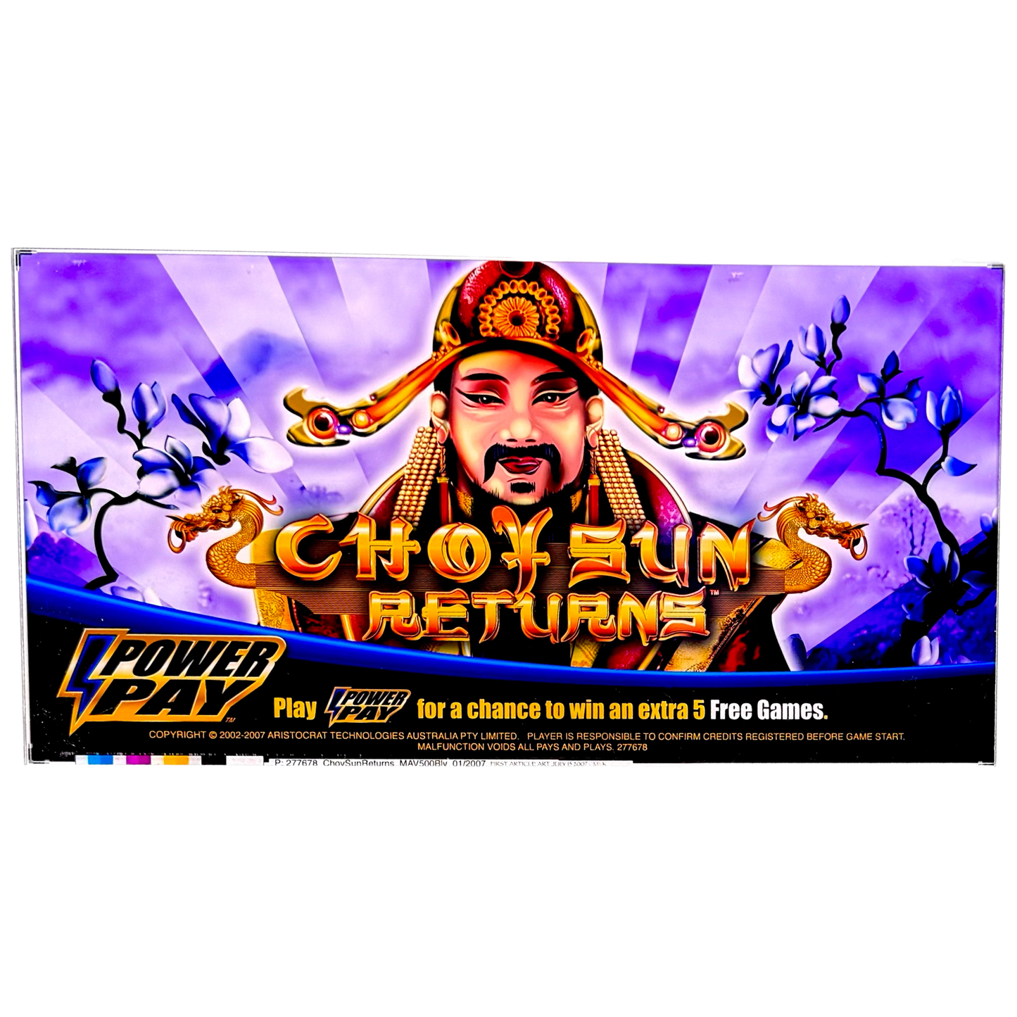 Choy Sun Returns Slot Retro Acrylic