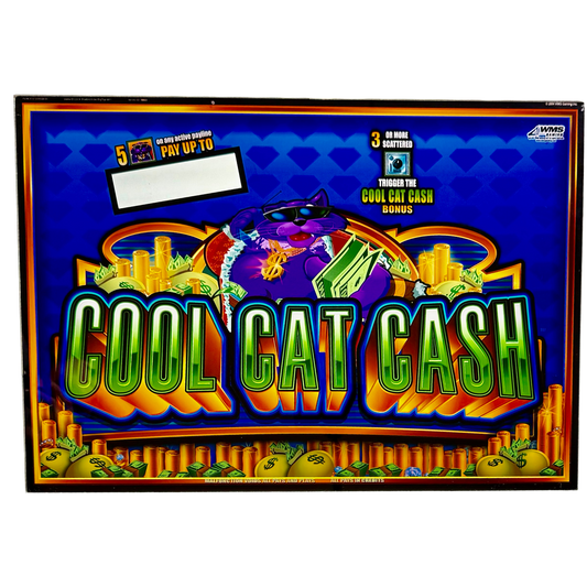Cool Cat Cash Jumbo Slot Glass