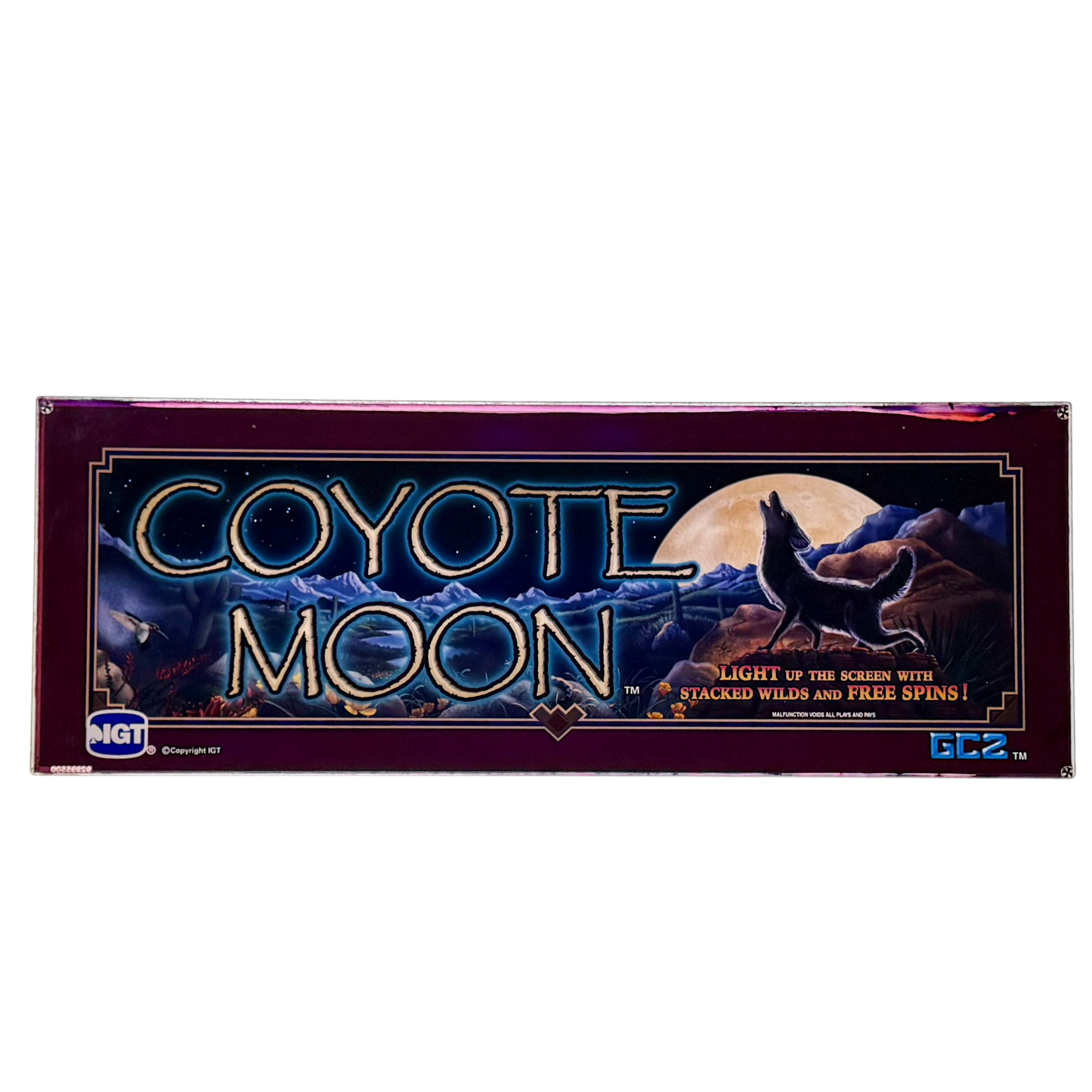 Coyote Moon Slot Glass