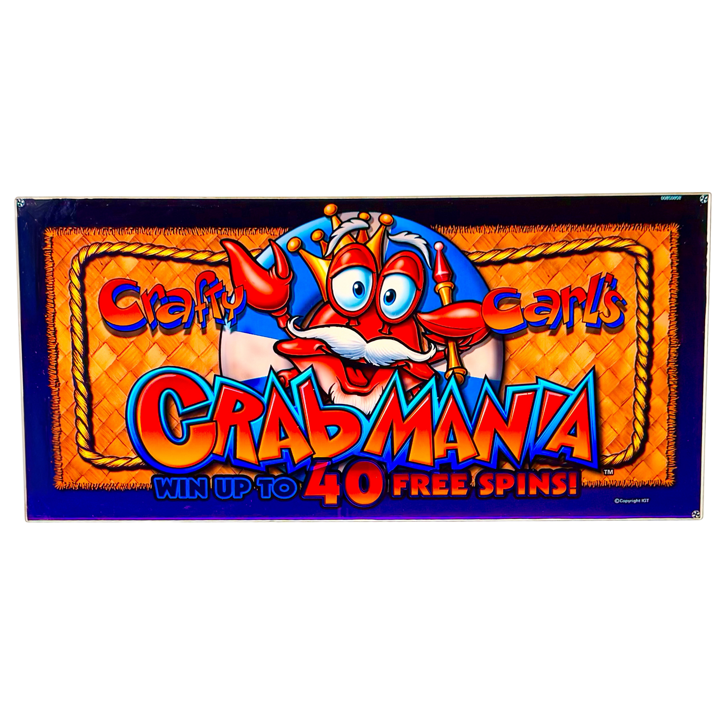 Crafty Carl's Crabmania Slot Glass