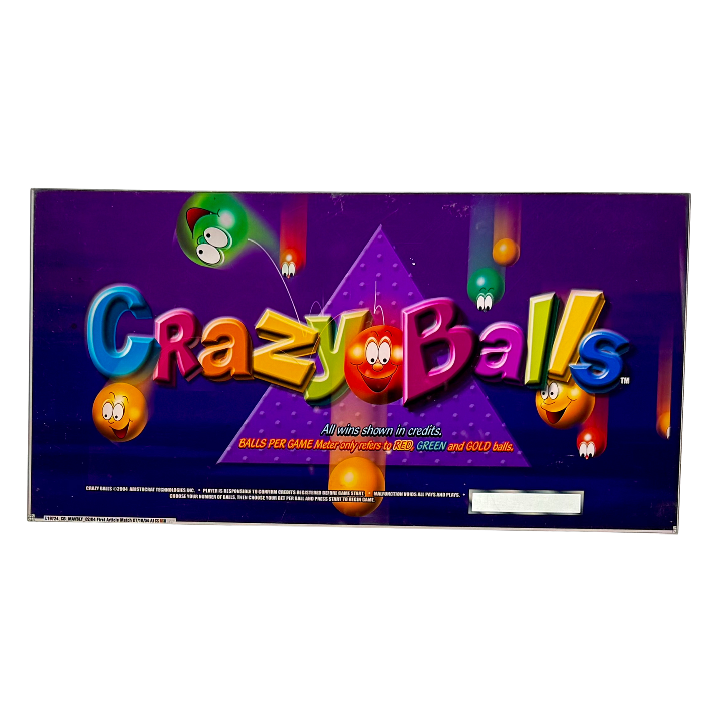 Crazy Balls Slot Retro Acrylic