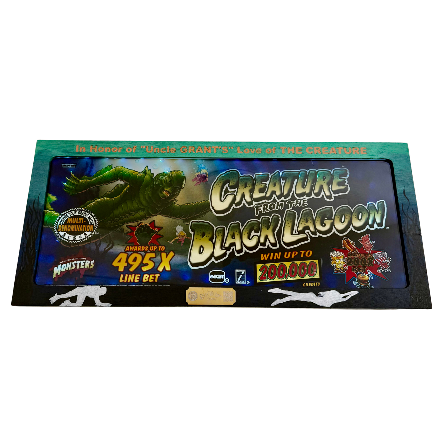 Creature Of The Black Lagoon Slot Glass