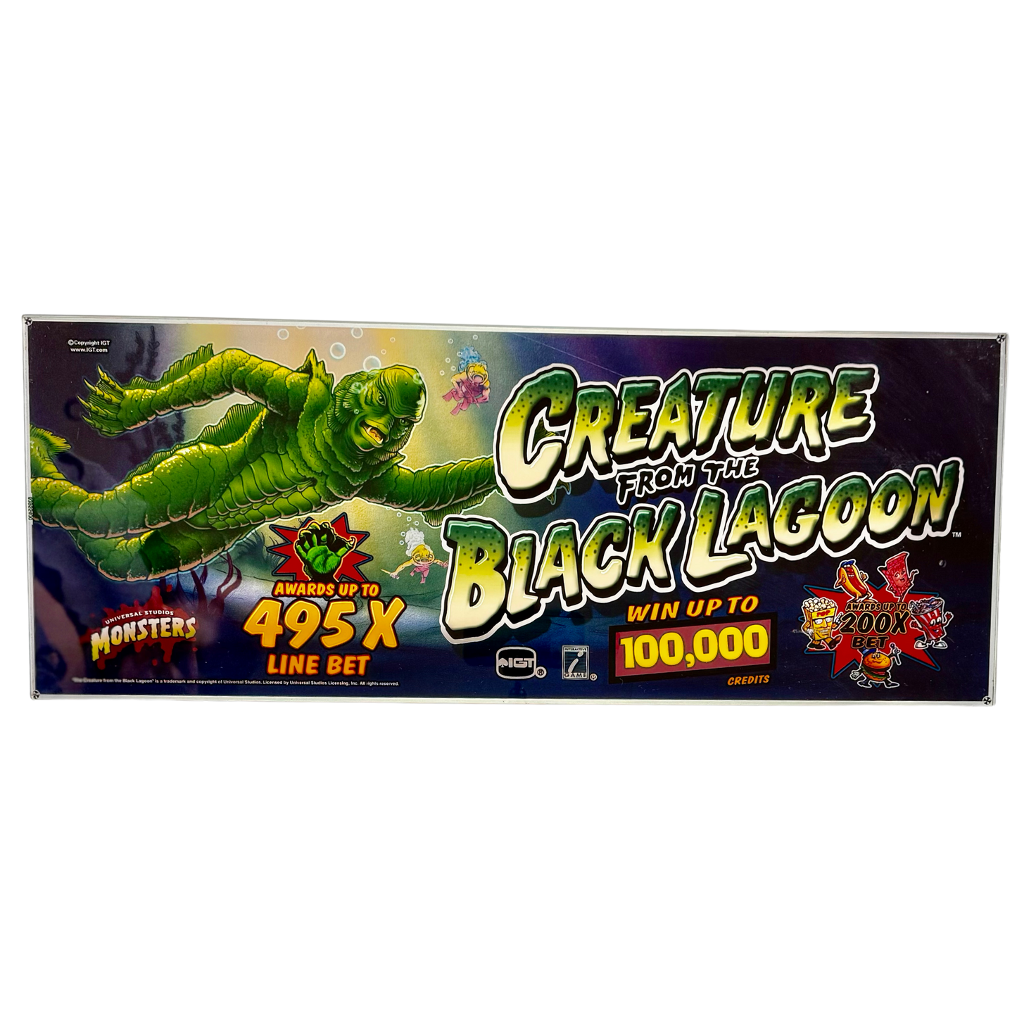 Creature Of The Black Lagoon Slot Glass