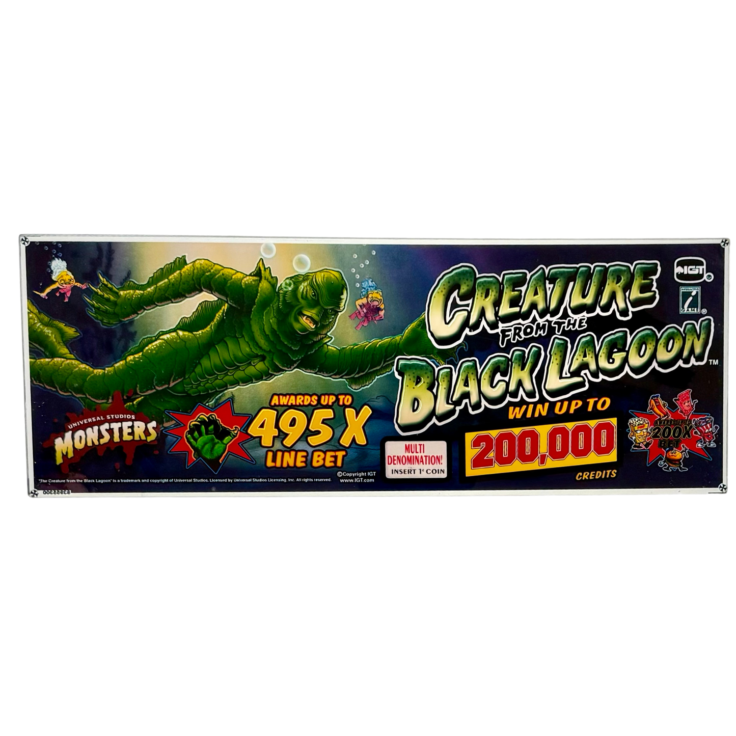 Creature Of The Black Lagoon Slot Glass