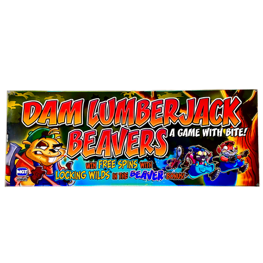 Dam Lumberjack Beavers Slot Glass