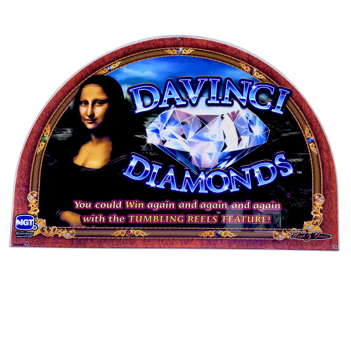 DaVinci Diamonds Slot Glass