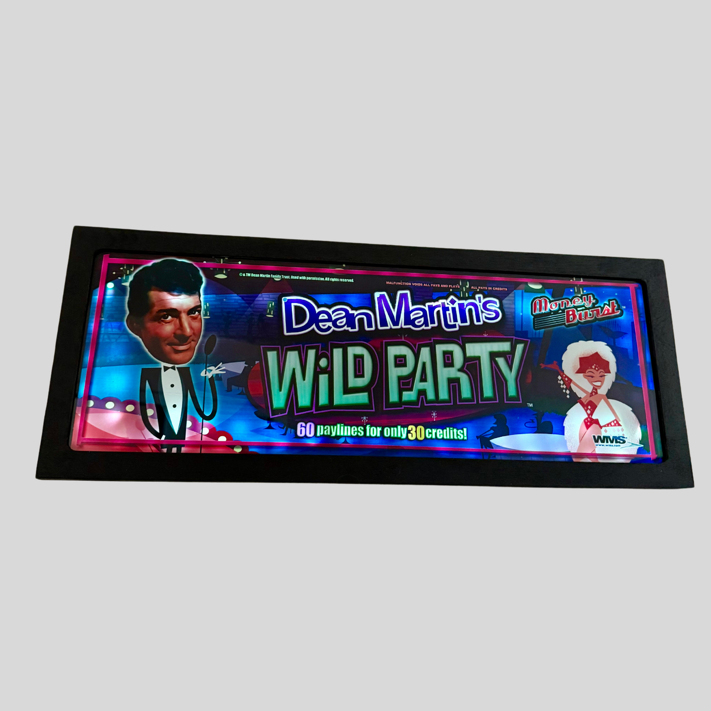 Dean Martin's Wild Party Slot Glass