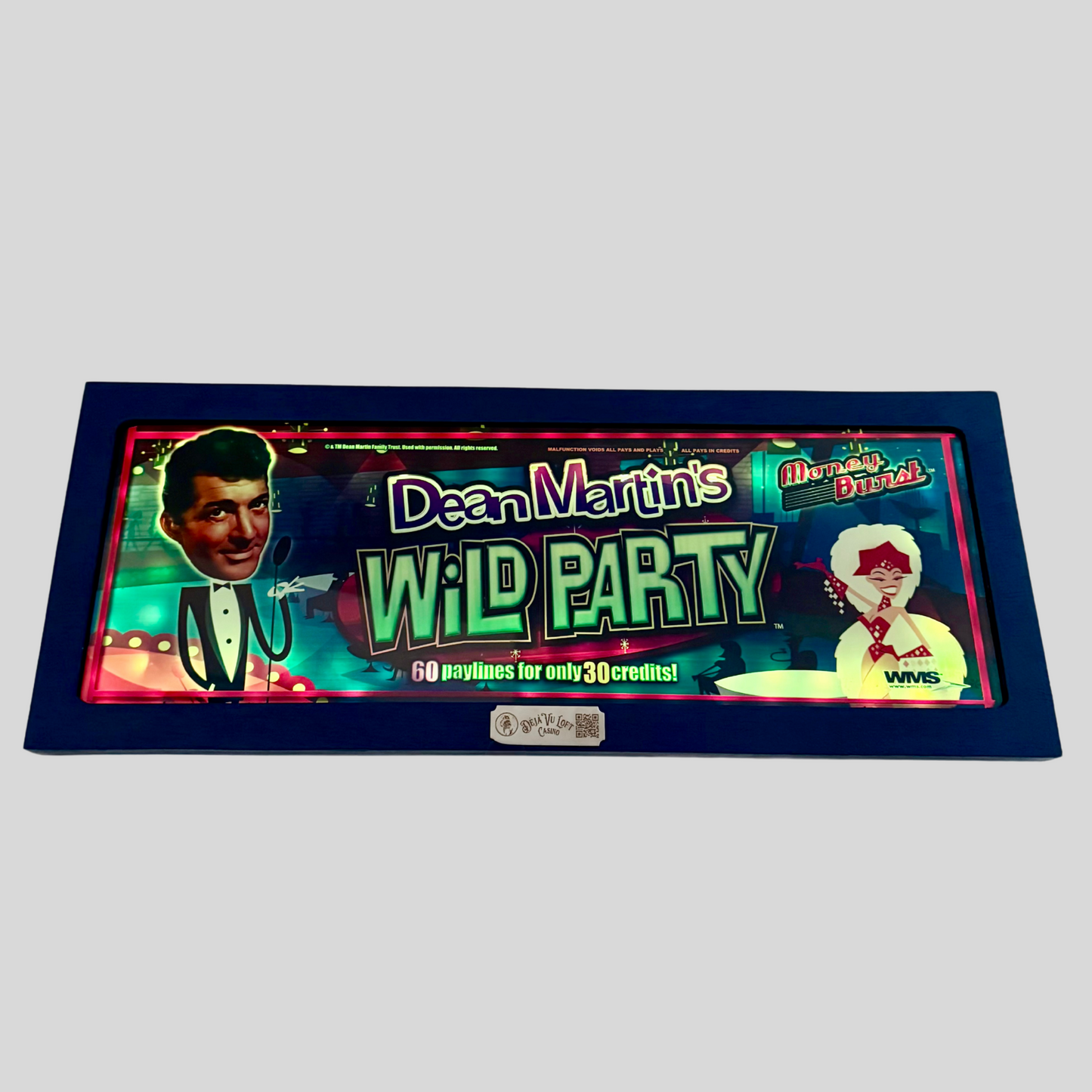 Dean Martin's Wild Party Slot Glass
