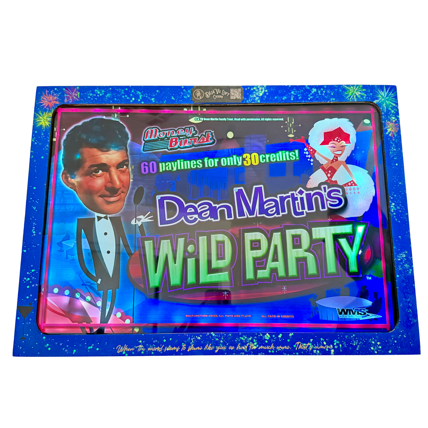 Dean Martin Jumbo Slot Glass