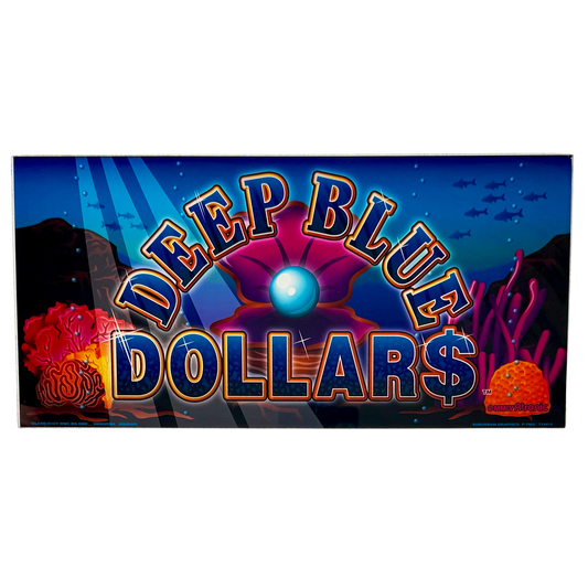 Deep Blue Dollars Slot Glass