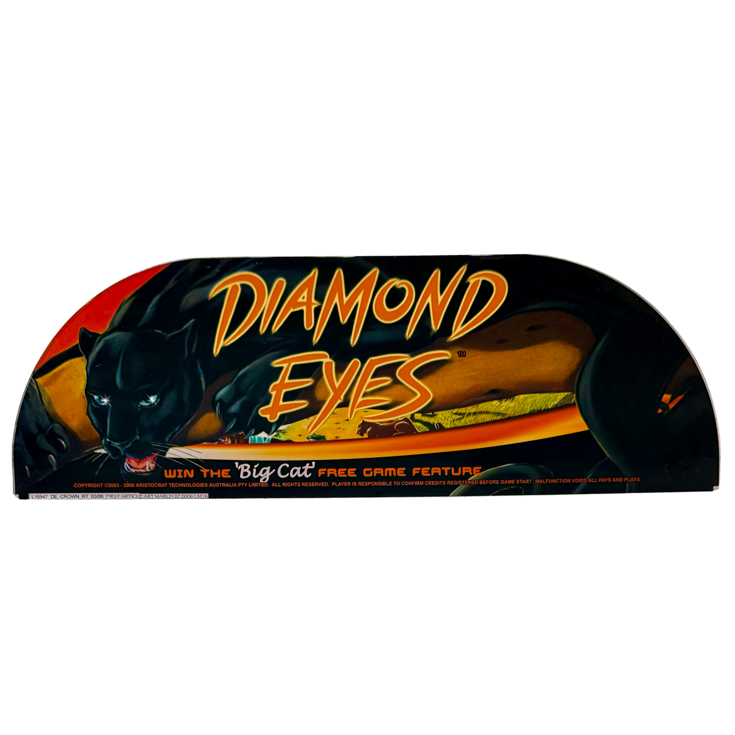 Diamond Eyes Slot Retro Acrylic