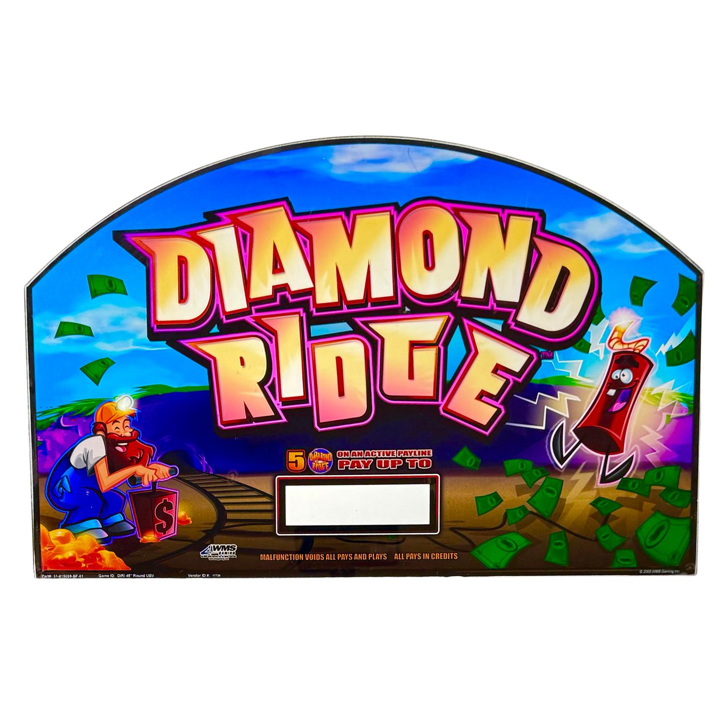 Diamond Ridge Slot Glass