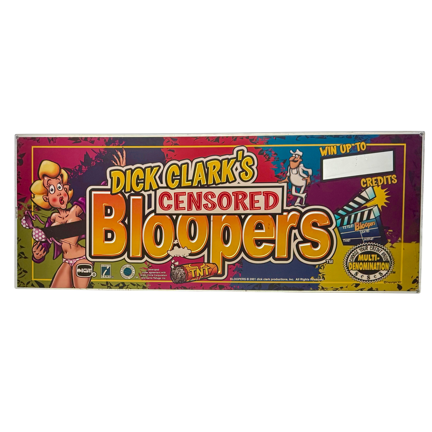 Dick Clark's Censored Bloopers Slot Glass