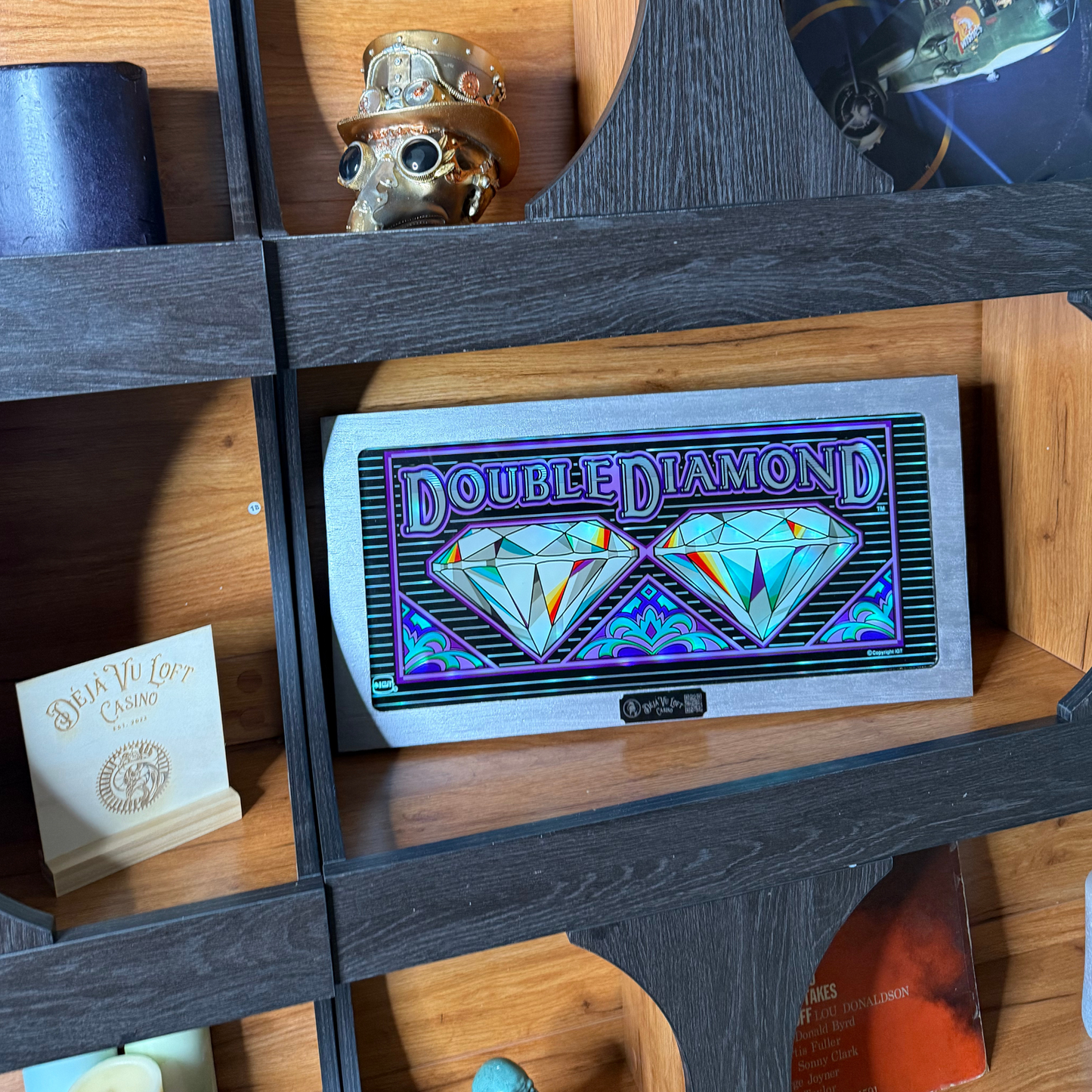 Double Diamond Slot Glass