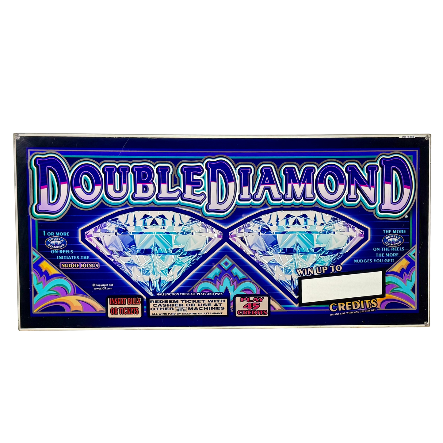 Double Diamond Slot Glass