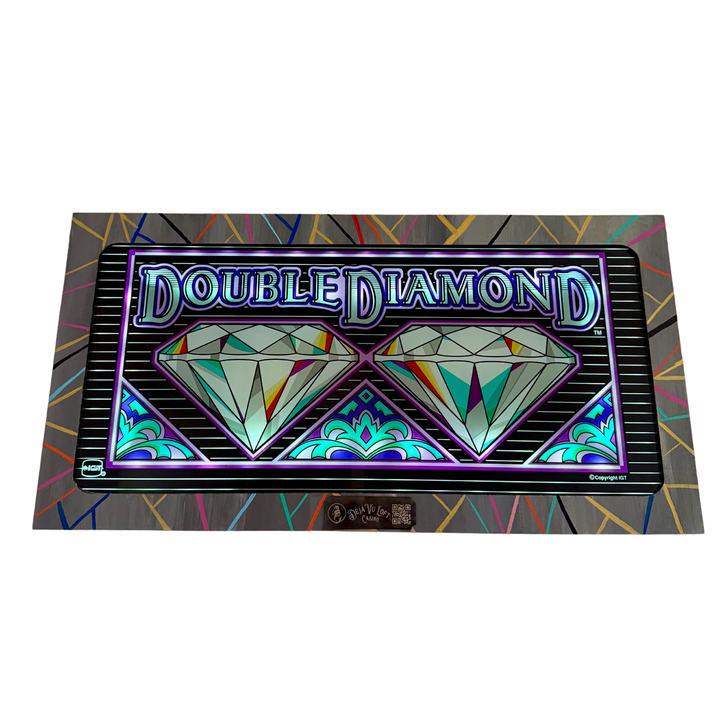 Double Diamond Slot Glass