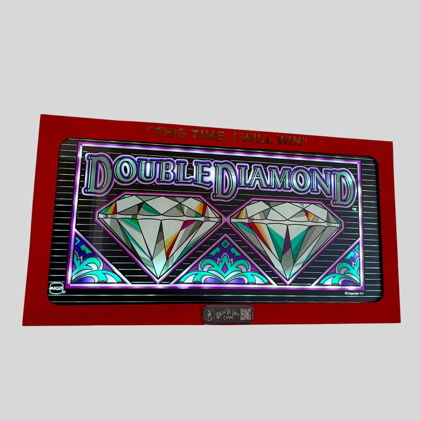 Double Diamond Slot Glass
