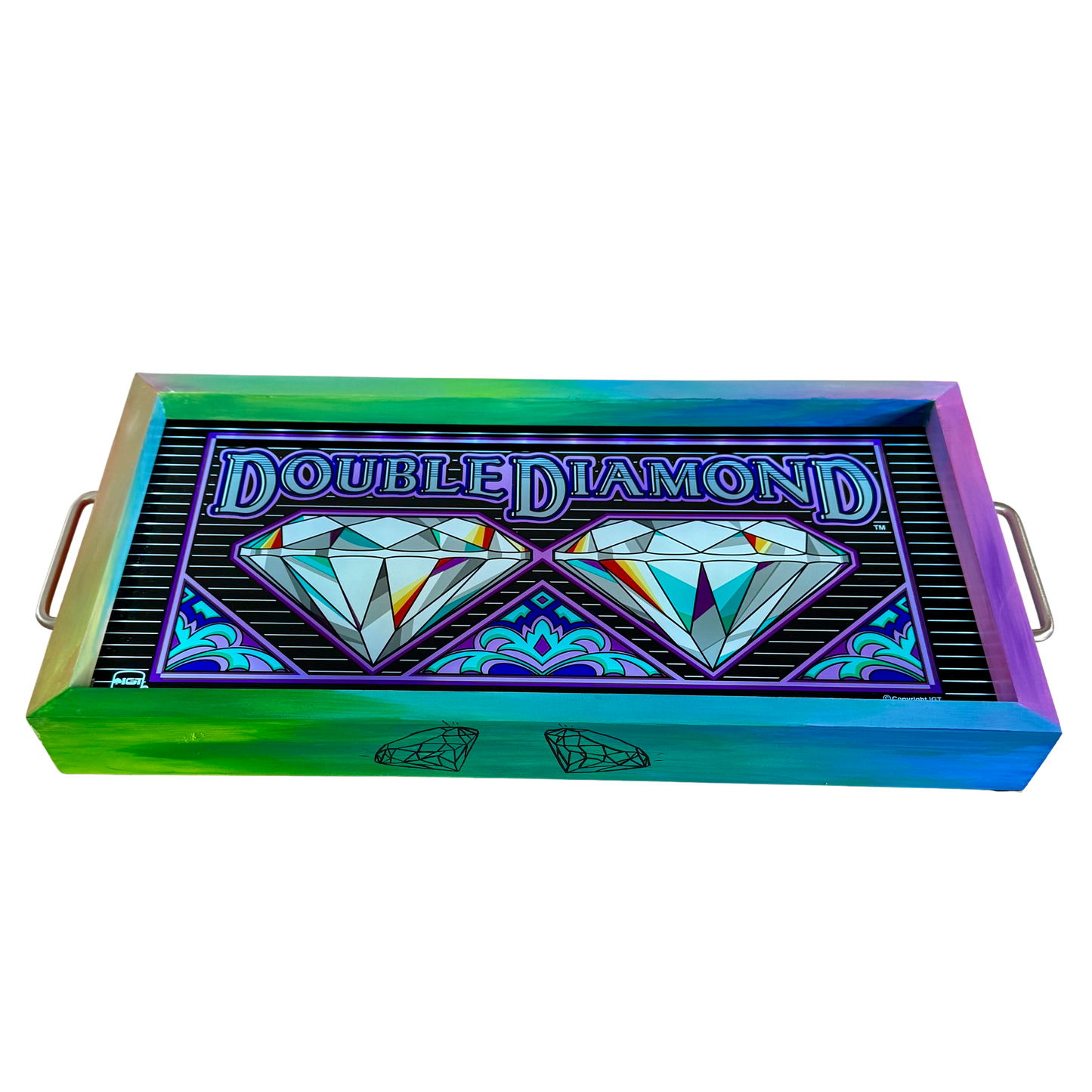Double Diamond Slot Glass