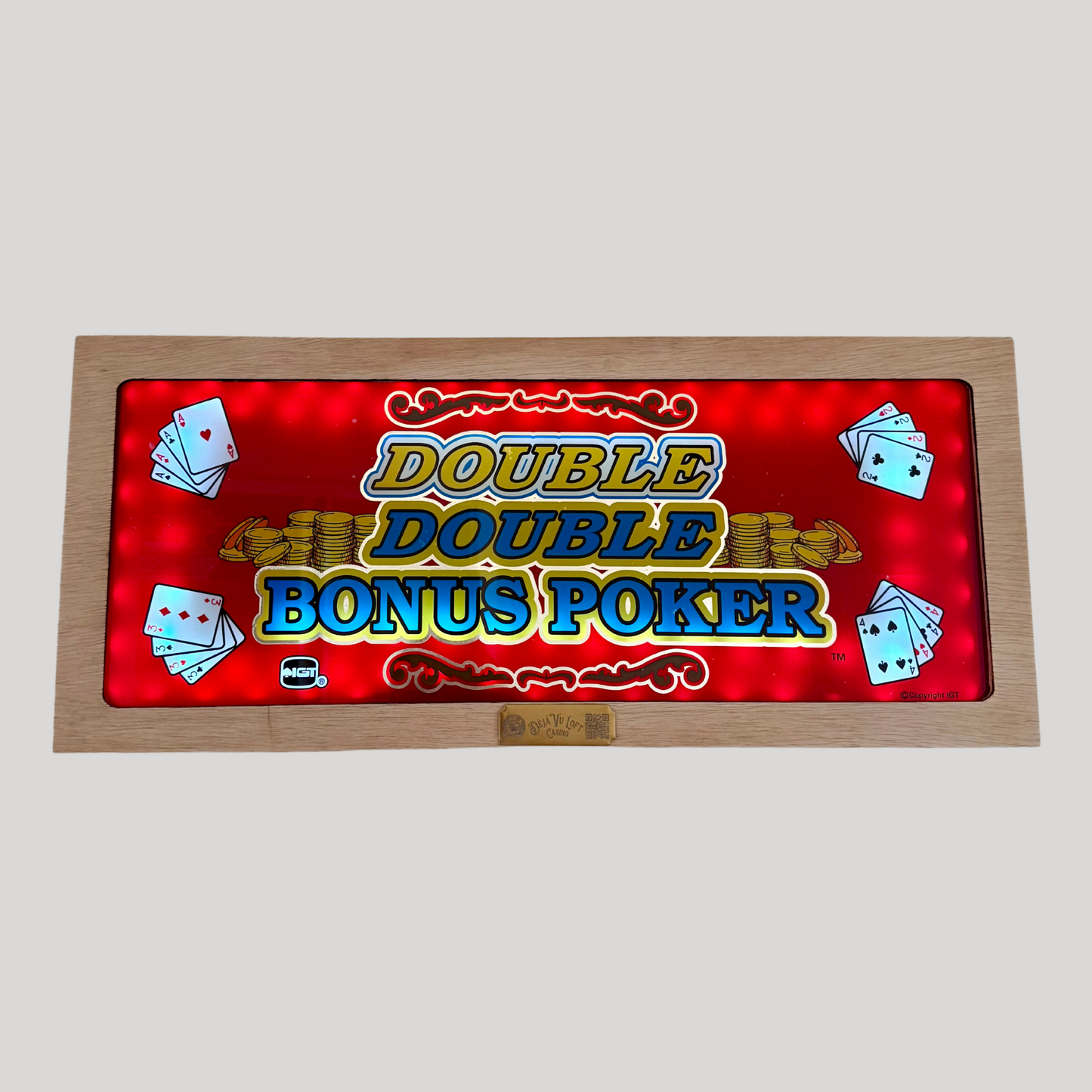 Double Double Bonus Poker Slot Glass