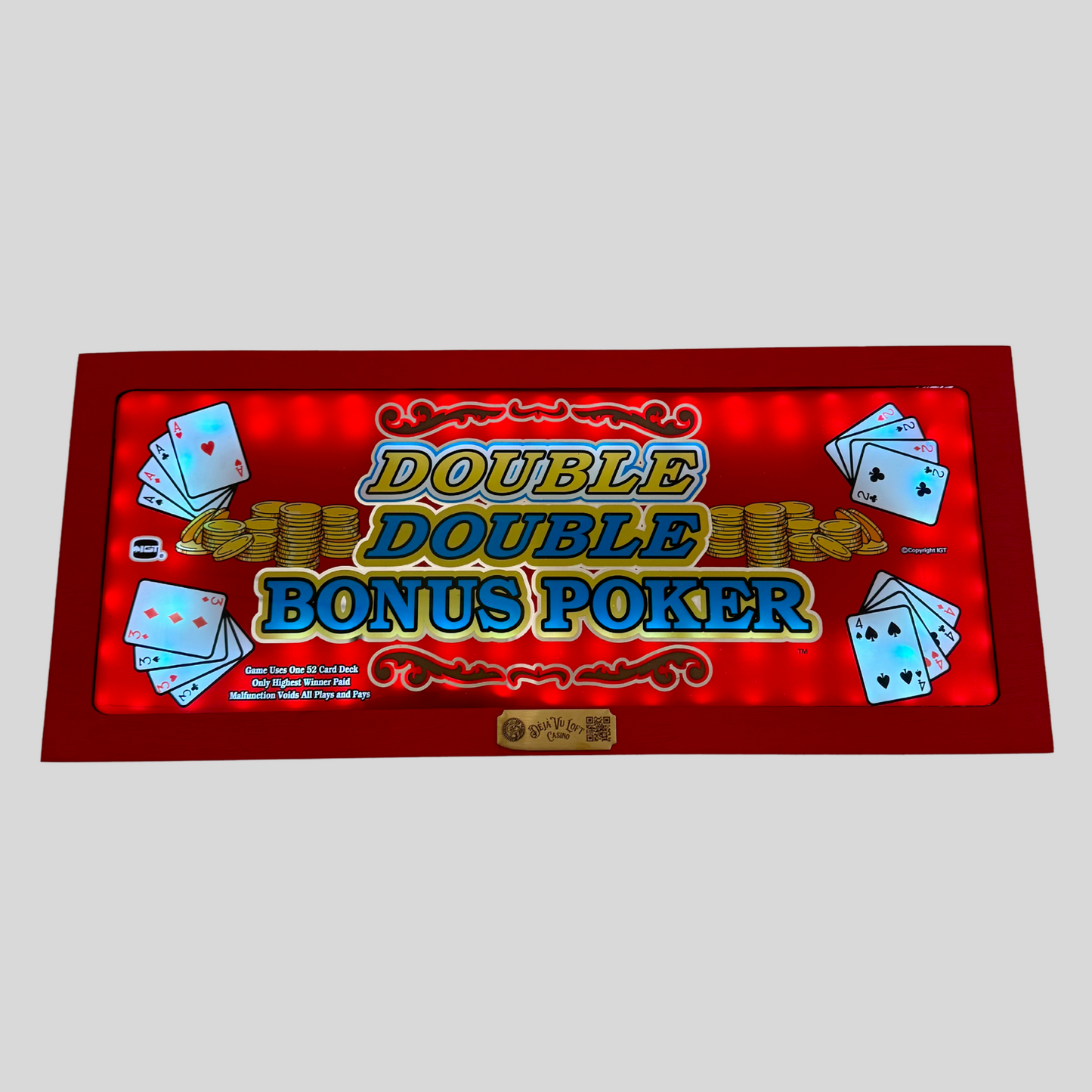 Double Double Bonus Poker Slot Glass