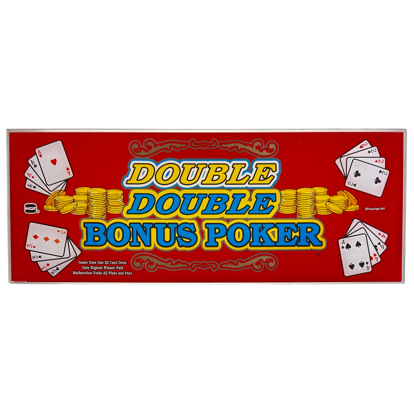 Double Double Bonus Poker Slot Glass