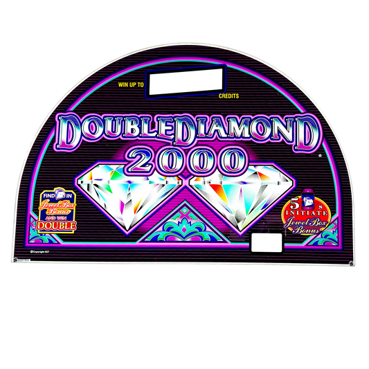Double Diamonds 2000 Slot Glass