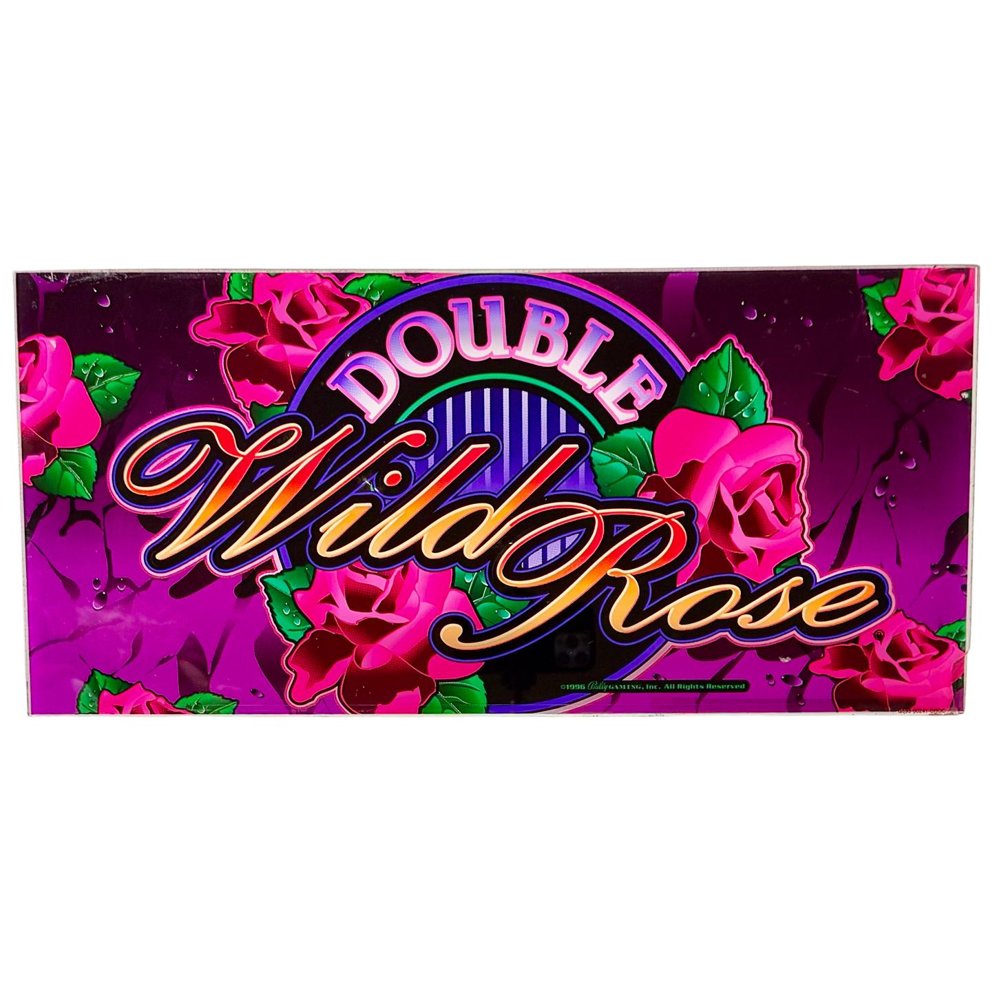 Double Wild Rose Slot Glass