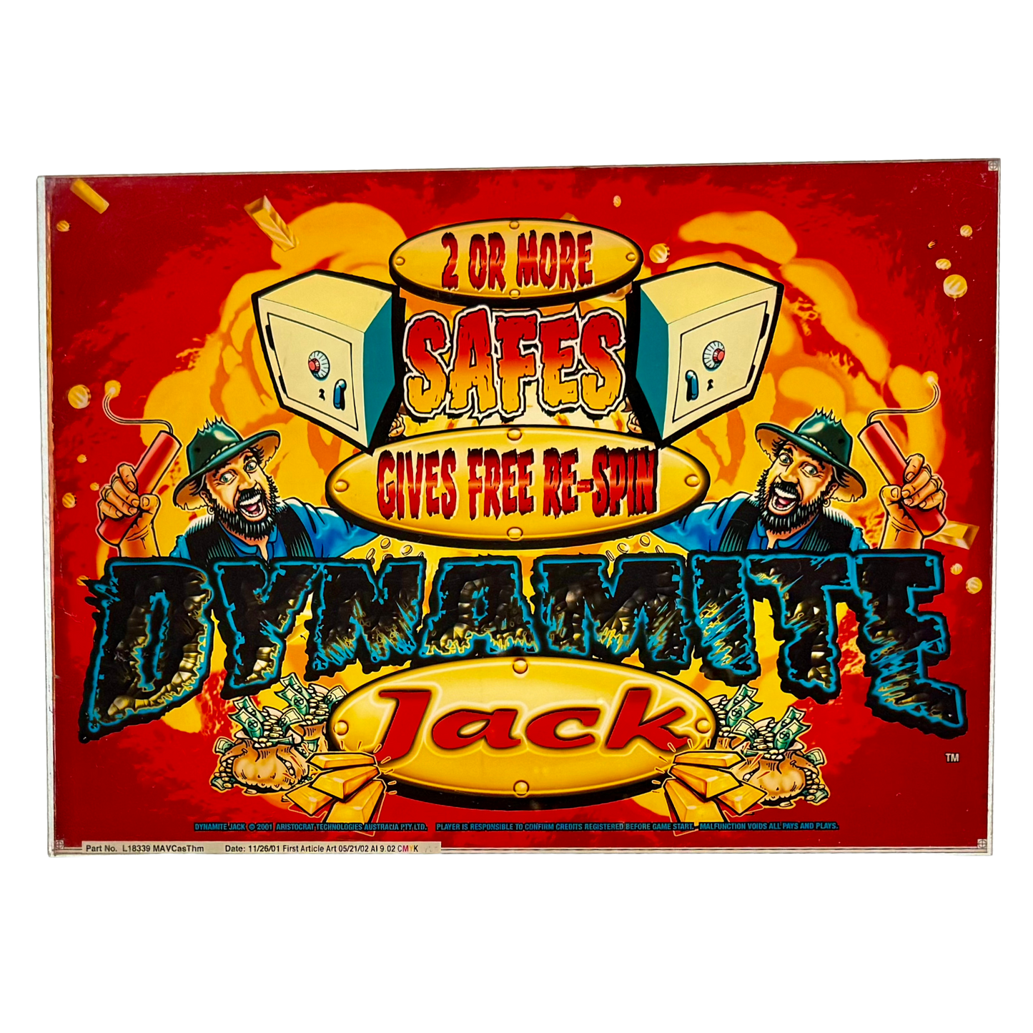 Dynamite Jack Slot Retro Acrylic