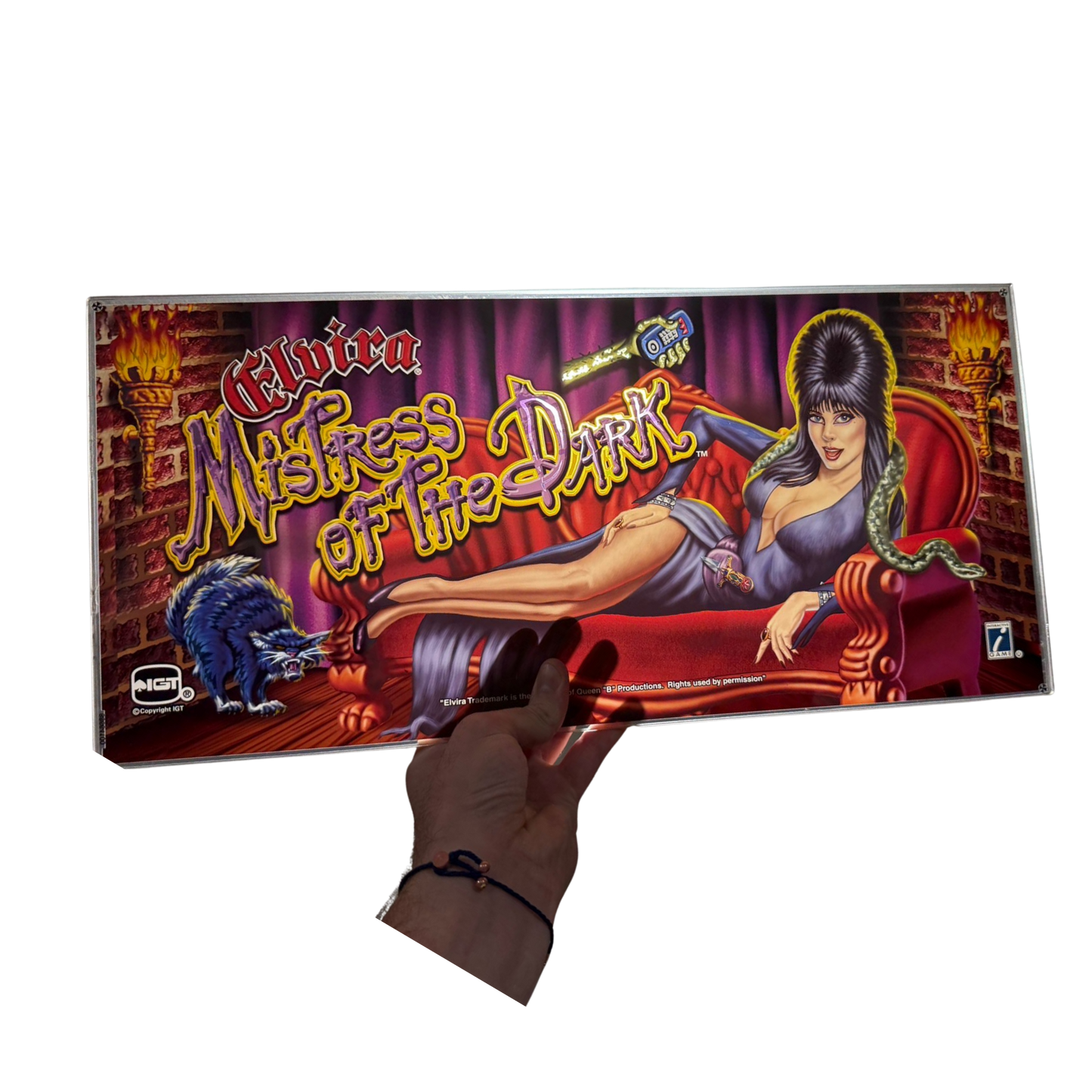 Elvira Mistress Of The Dark Slot Glass
