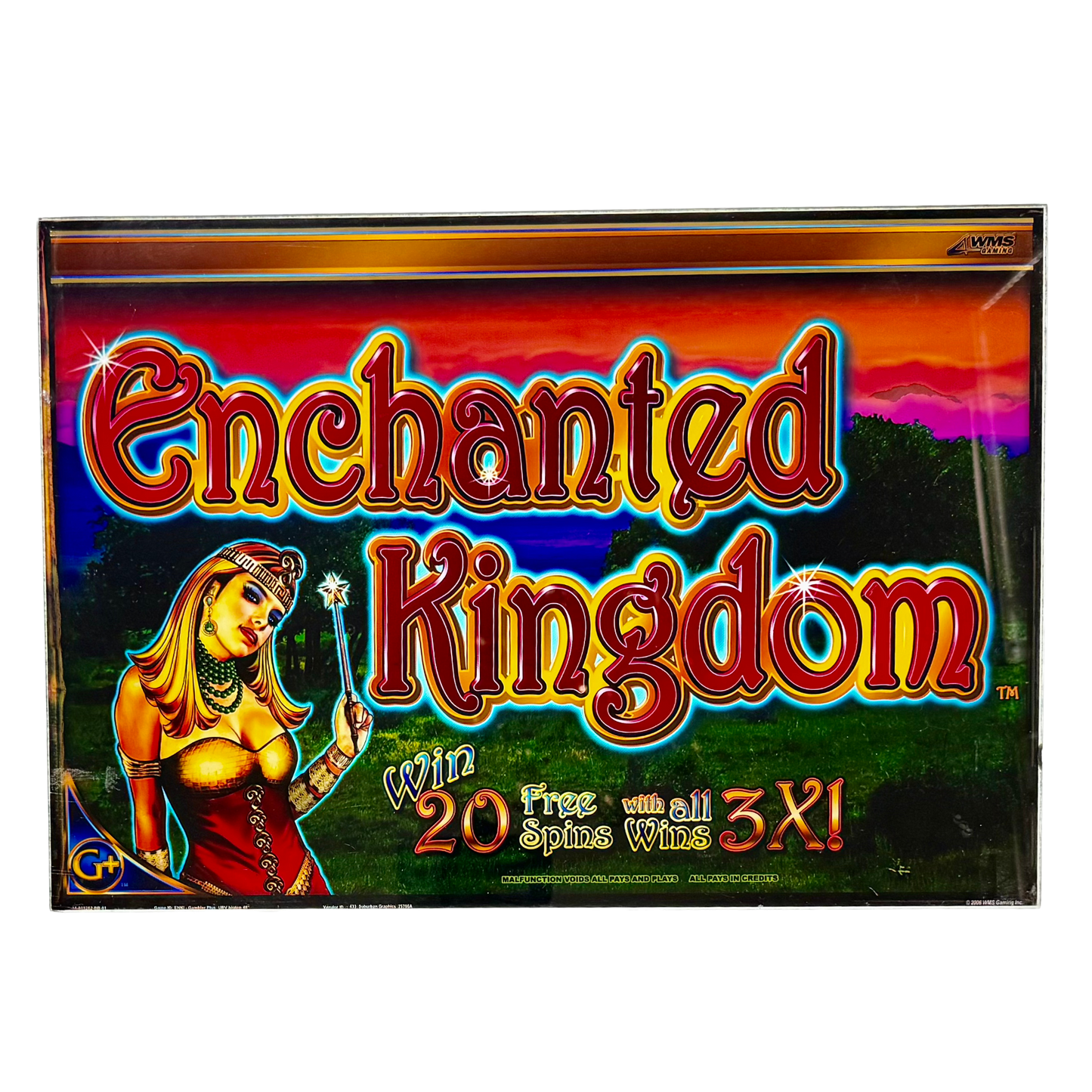 Enchanted Kingdom Jumbo Slot Glass