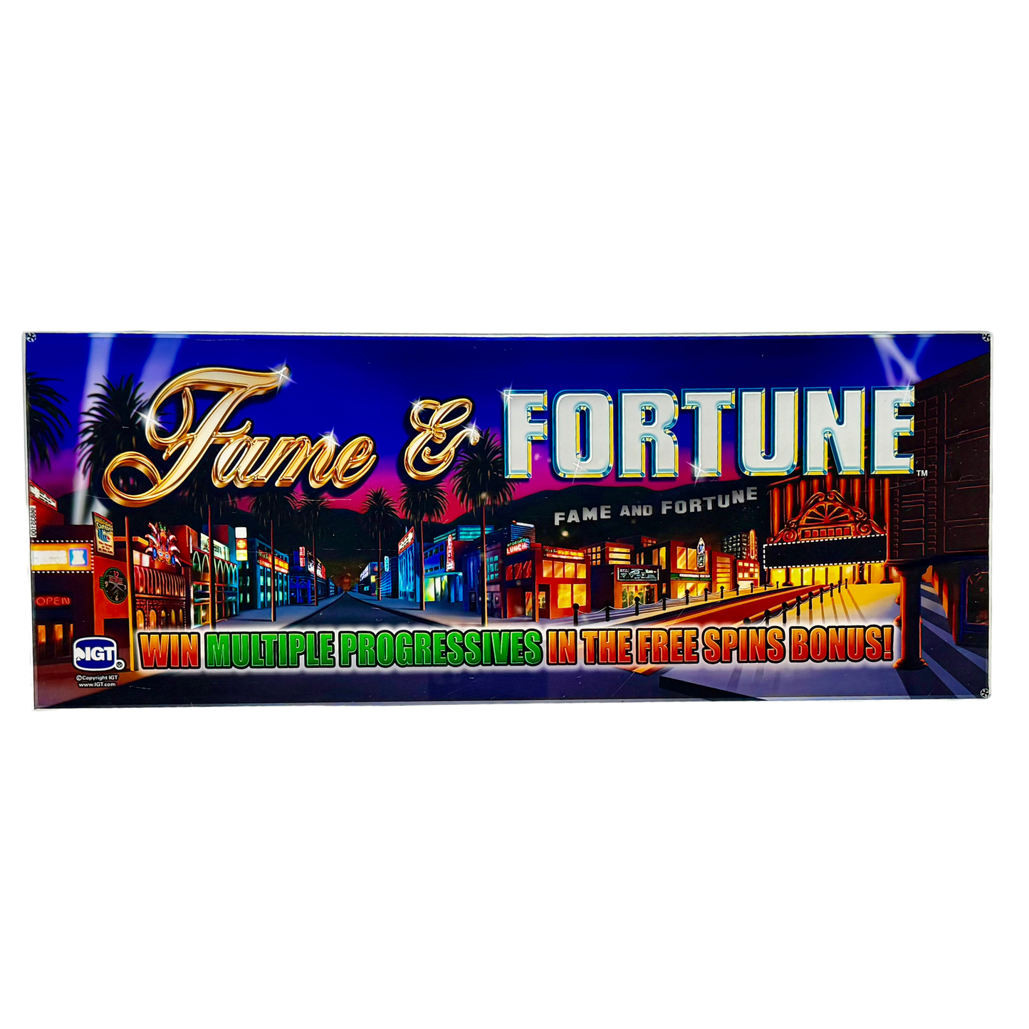 Fame & Fortune Slot Glass