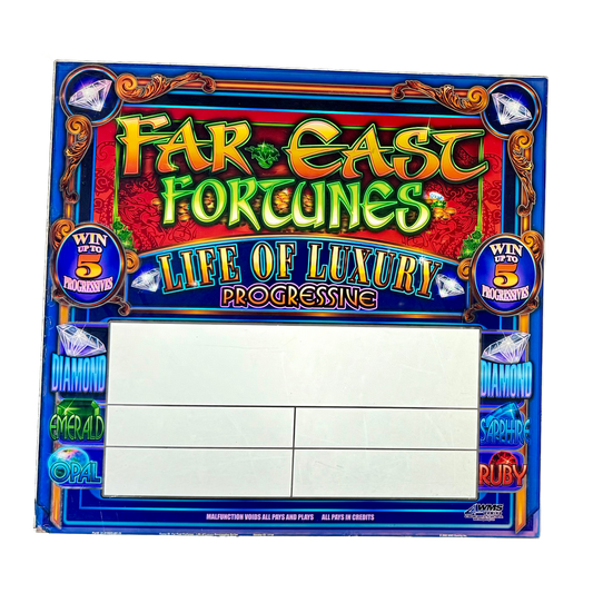 Far East Fortunes Jumbo Slot Glass