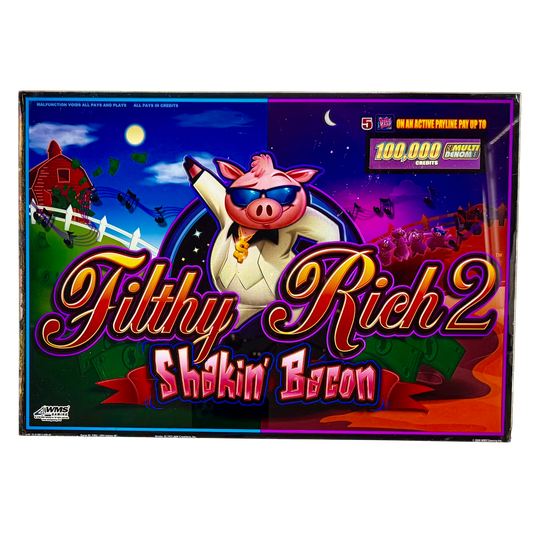 Filthy Rich 2 Jumbo Slot Glass