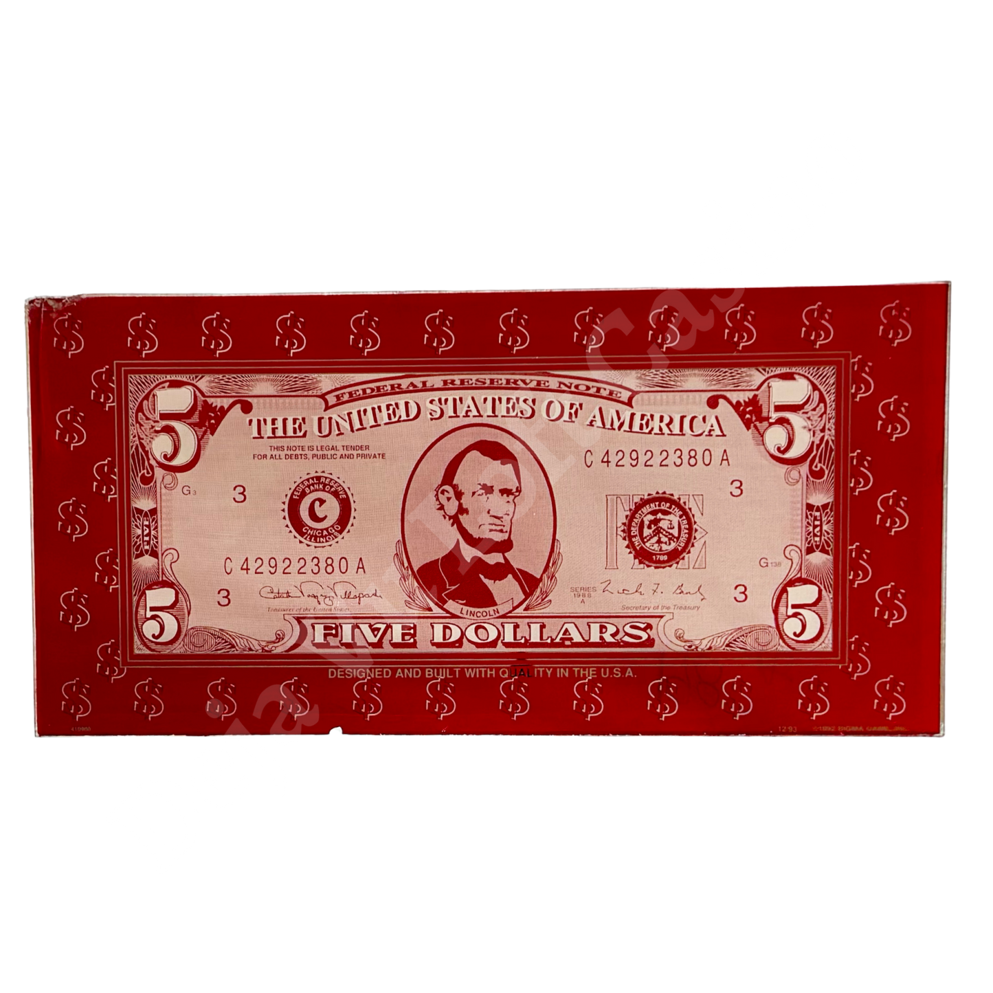 $5 Bill Slot Glass Slot Glass