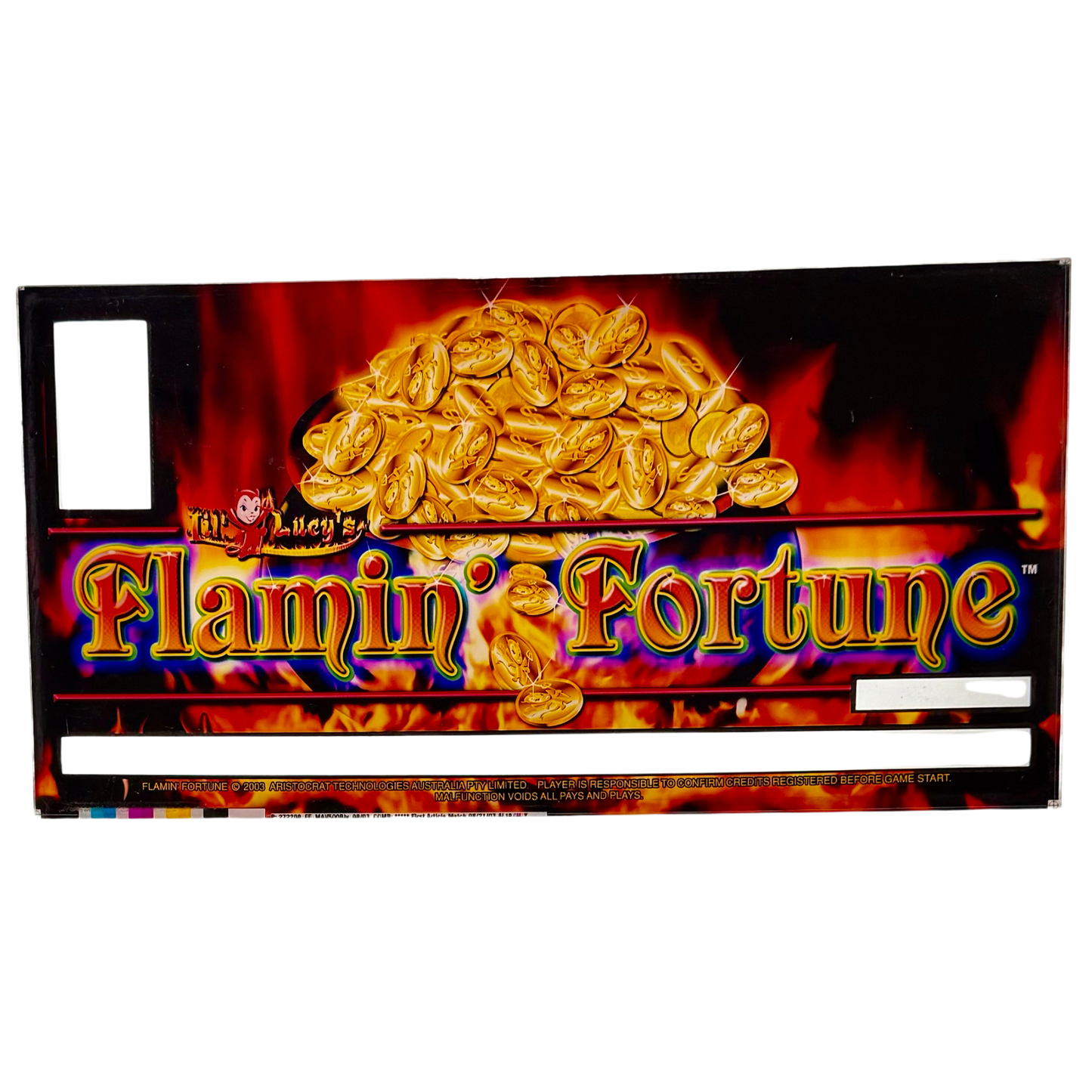 Flamin' Fortune Slot Retro Acrylic
