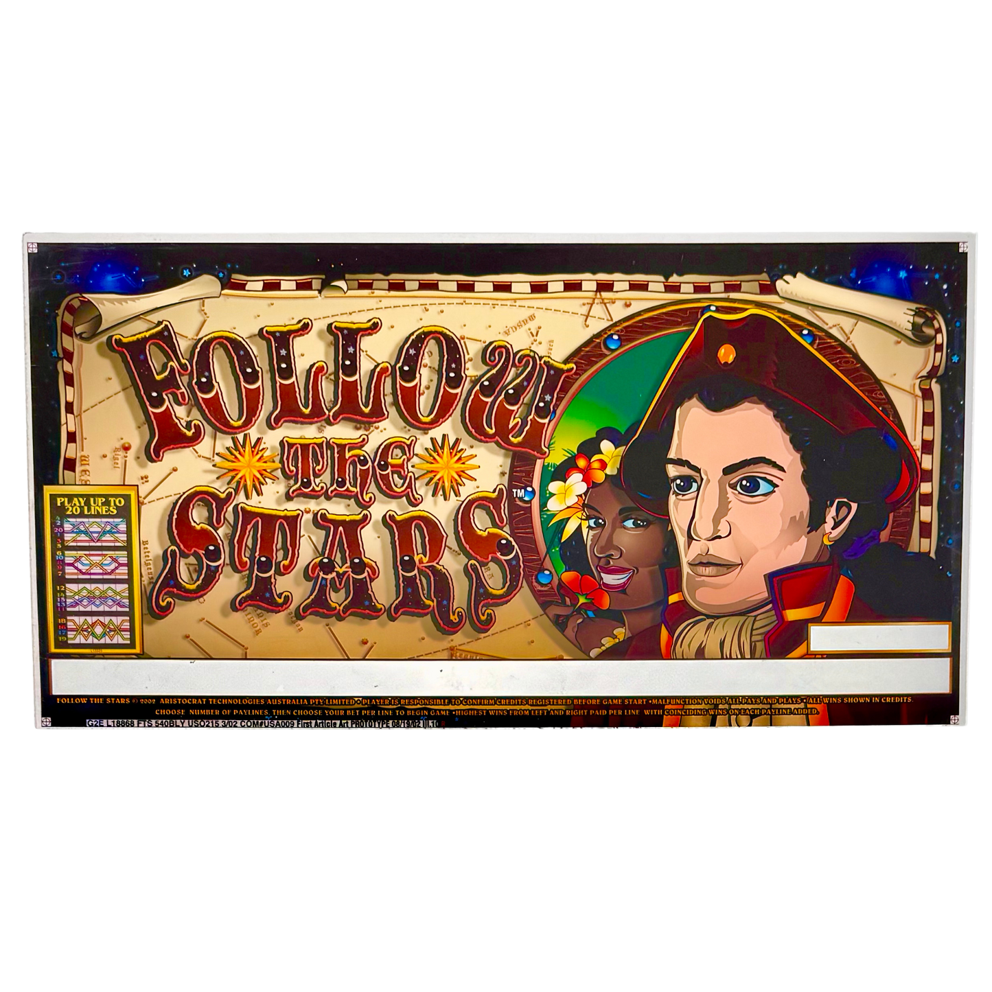 Follow The Stars Slot Retro Acrylic