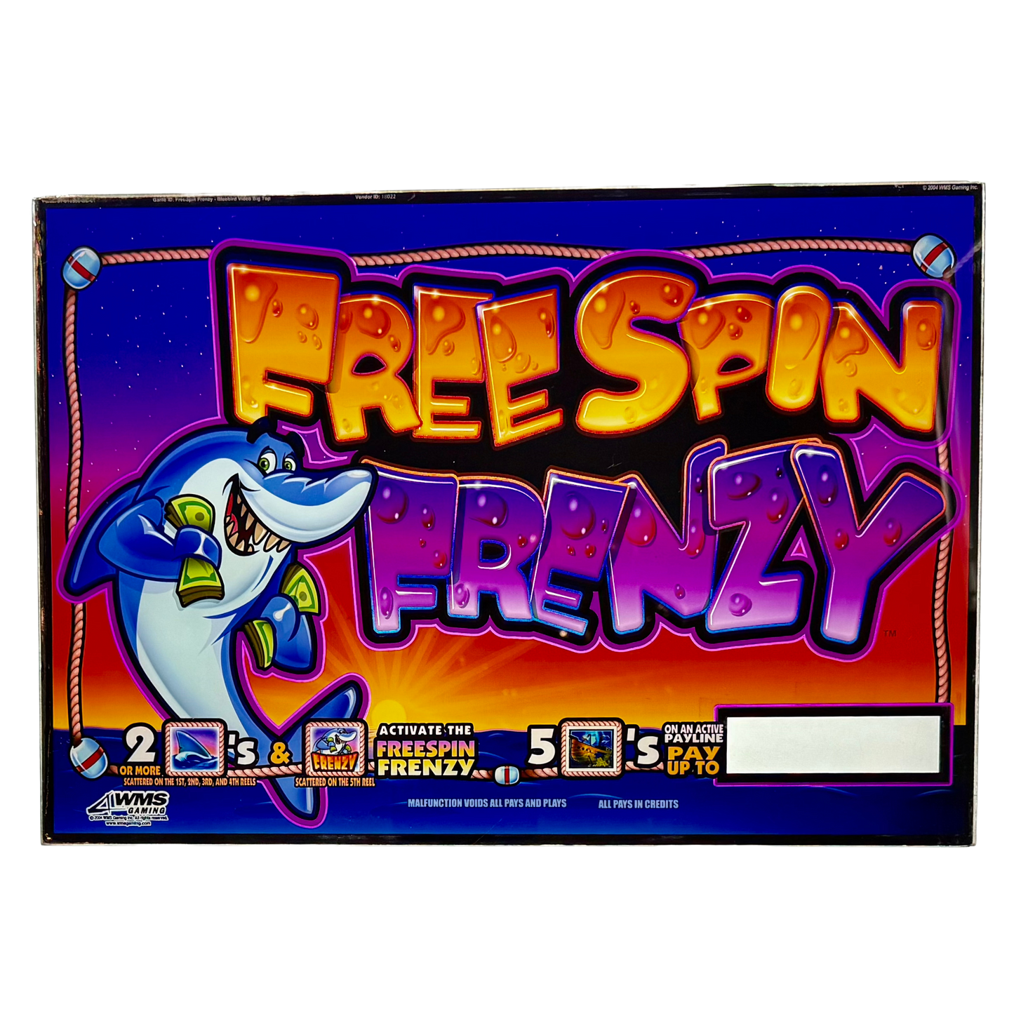 Free Spin Frenzy Jumbo Slot Glass