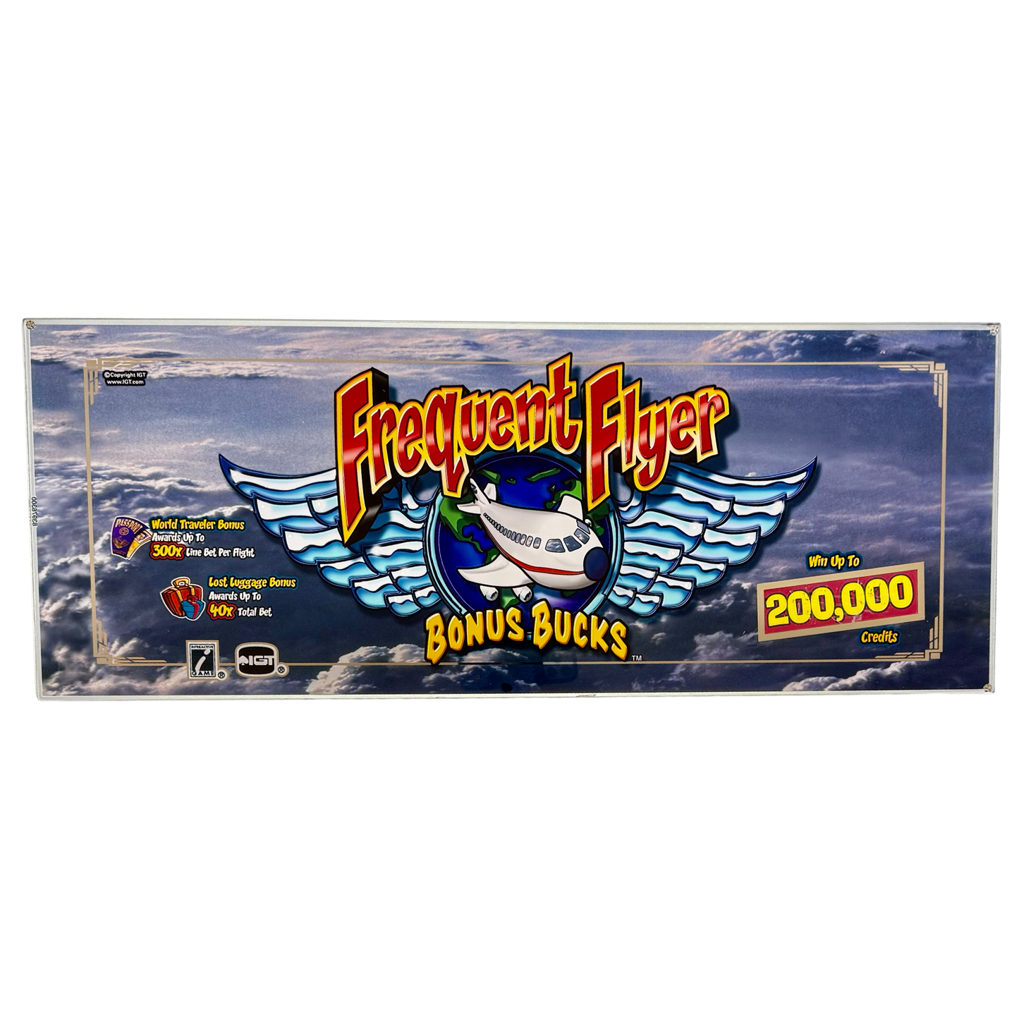 Frequent Flyer Slot Glass