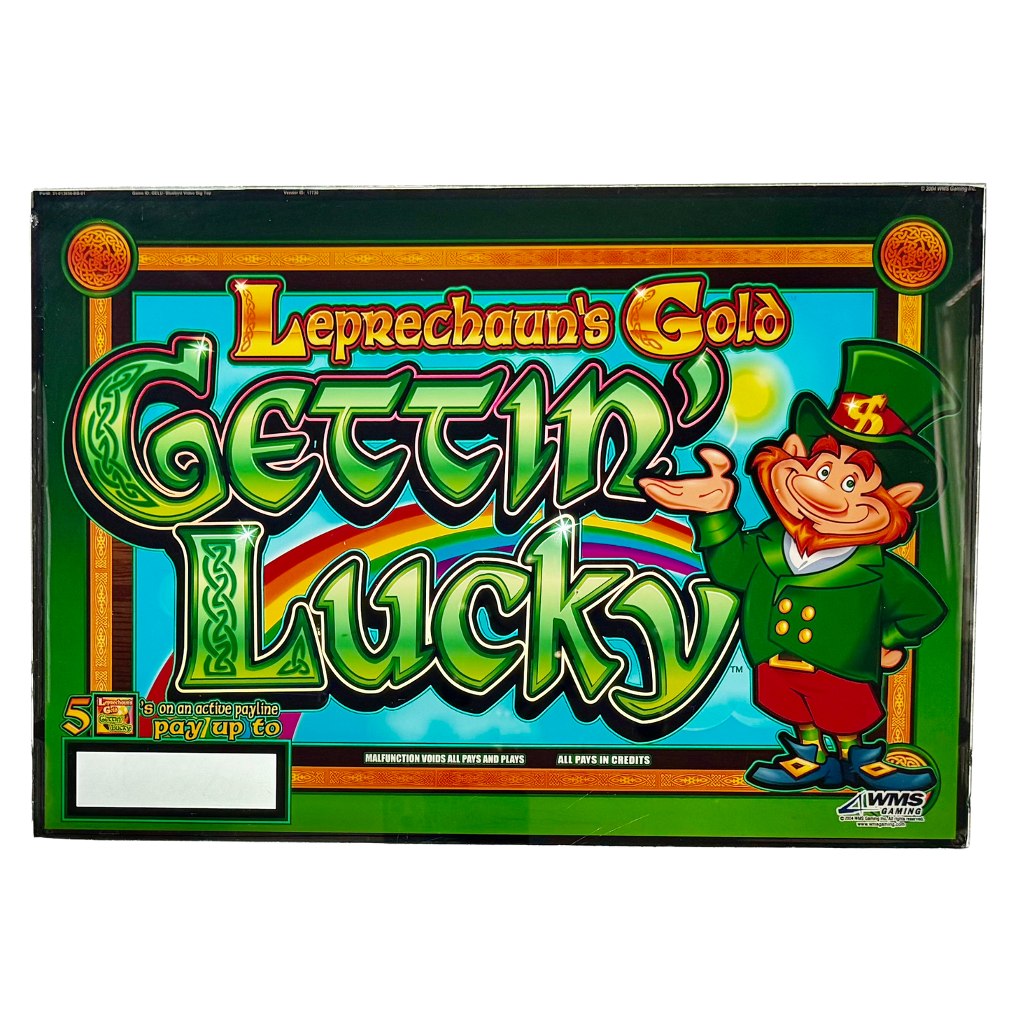 Gettin' Lucky Jumbo Slot Glass