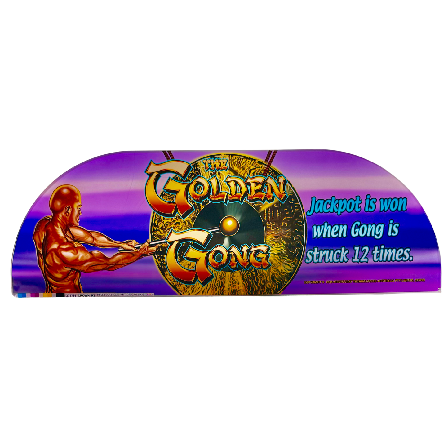 The Golden Gong Slot Retro Acrylic