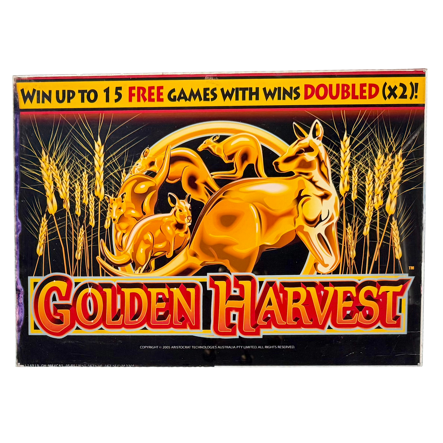 Golden Harvest Slot Retro Acrylic