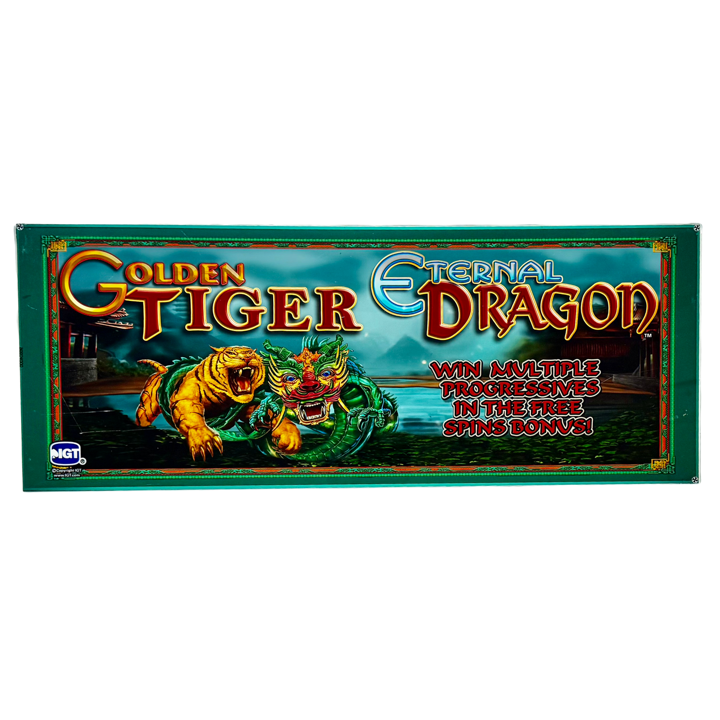 Golden Tiger Eternal Dragon Slot Glass