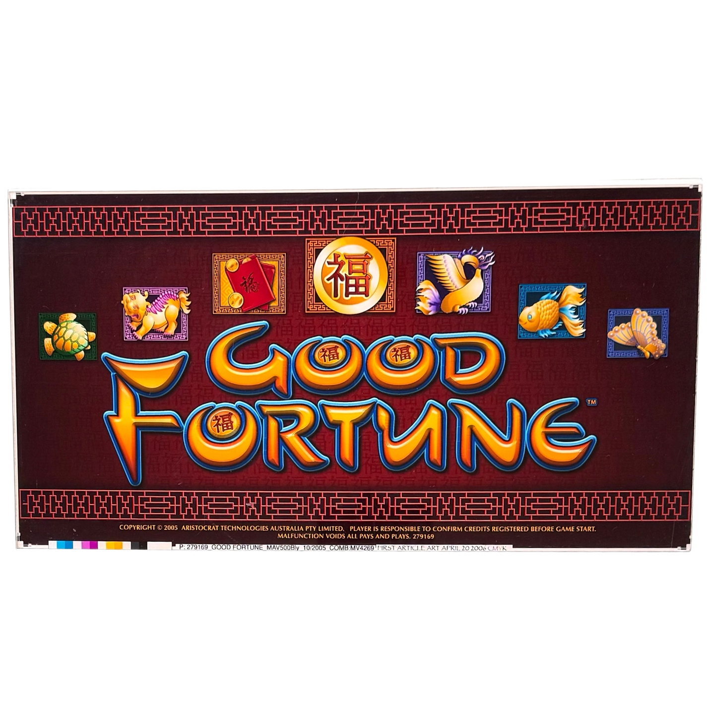 Good Fortune Slot Retro Acrylic