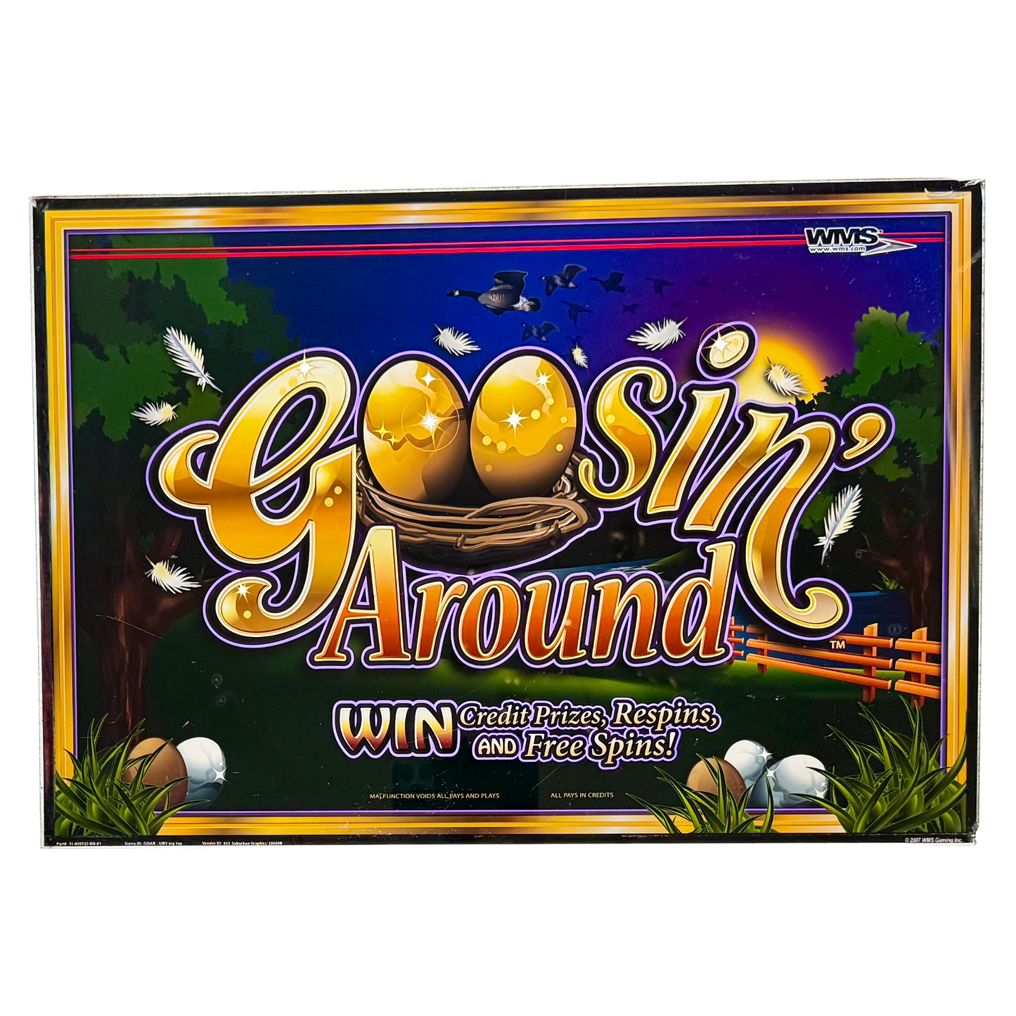 Goosin' Around Jumbo Slot Glass